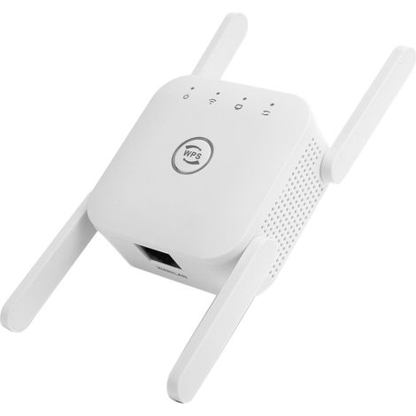 WLAN-Repeater, Signalverstärker, Reichweitenverlängerung, Computer-Netzteil, 110–240 V Wechselstrom, weiß, europäischer Stecker (1/5)