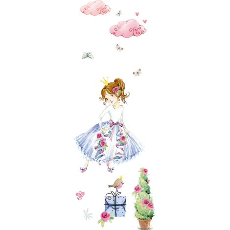 Papier peint panoramique enfant motif princesse | Tapisserie panoramique idéale pour chambre | Papier peint panoramique design original - 267 x 100 cm (1 pièce) (1/3)