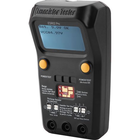 Testeur de transistors numériques BSIDE ESR02 Pro, inductancemètre pour composants CMS (1/5)