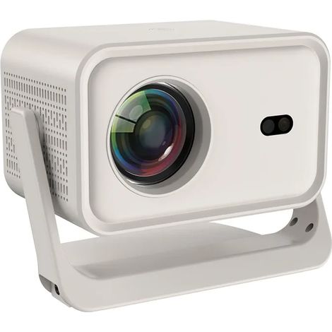 Projecteur (blanc) 1080p pour la maison, Ultra HD, projecteur mural pour chambre, compatible Wi-Fi et smartphone (1/5)