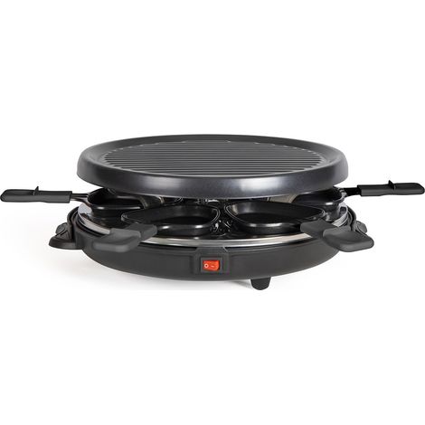 Appareil à raclette 6 personnes Onli ON1020N - 800W - 6 caquelons et 6 spatules (1/4)