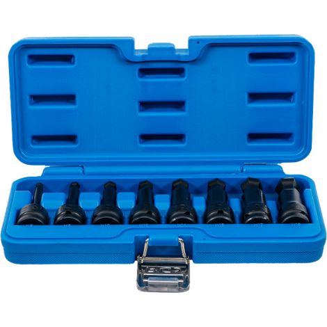 BGS Kraft-Bit-Einsatz-Satz Länge 75 mm Antrieb Innenvierkant 12,5 mm (1/2") Innensechskant mit Kugelkopf 6 - 19 mm 8tlg. - 5488 (1/5)