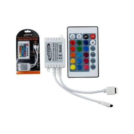 Télécommande Ir 24 Touches Lumière Musicale 12 V Pour Bandes Led Rvb Te-rgb (1/2)
