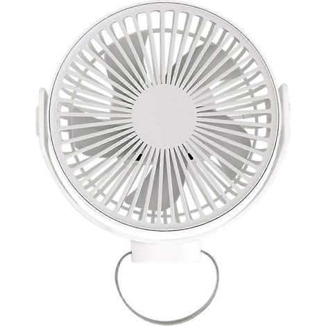 Ventilateur de bureau suspendu à 4 vitesses, ventilateur de plafond pour camping, tente, extérieur, école, maison (1/4)