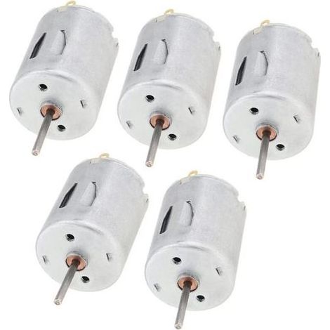 Lot de 5 moteurs haute vitesse R280 DC 12-24V 24000 tr/min pour jouets DIY, mini-ventilateurs, pompes à eau et instruments de beauté (1/5)