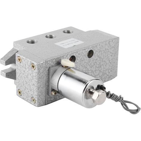 Électrovanne 5/2 voies monostable G1/4, équipement industriel K25DH-8, pilotage pneumatique 12V, distribution d'air, commande unique, raccord 1/4 pouce. (1/5)