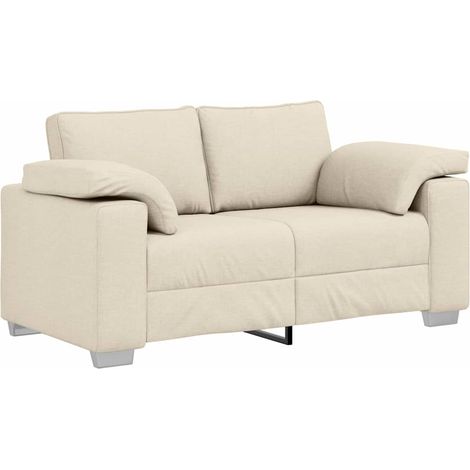 Sofa Beige 160 x 77 x 82 cm Linen vidaXL (1/5)