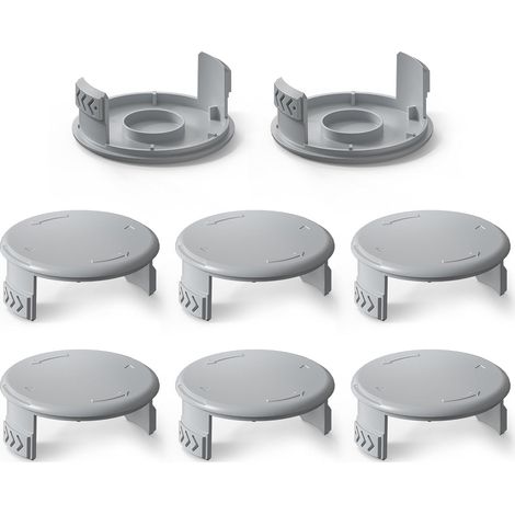 Cappucci di ricambio per bobina AC14HCA, compatibili con i tagliabordi a batteria Ryobi One+ da 18V, 24V e 40V e con gli accessori per tosaerba Ryobi, confezione da 8. (1/5)