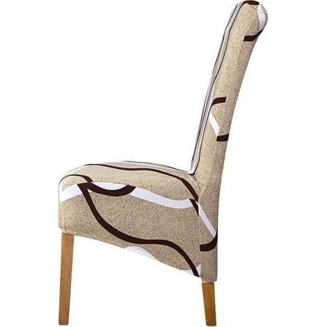 6PCS Large Chair Cover Elastic Seat Chair Covers Stretch High Back Slipcovers For Christmas (1/4)