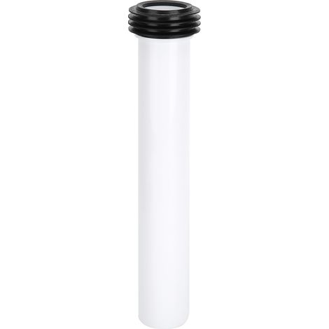 Rallonge de tuyau de chasse d'eau droite pour réservoir de WC blanc, tube de vidange allongé, accessoire sanitaire (1/5)