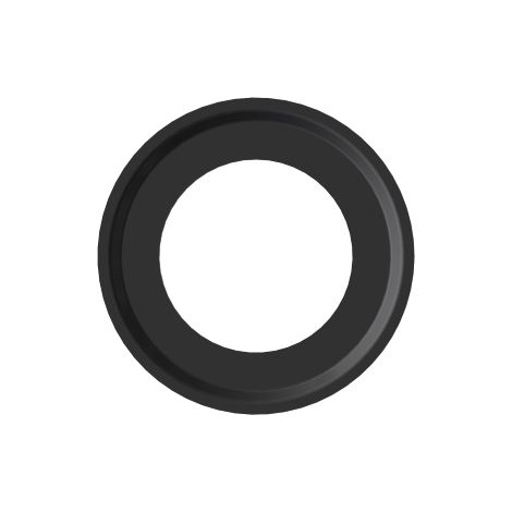 Auvent en acier "bois" en acier aluminise' noir pour usage inte'rieur Nero   12 cm