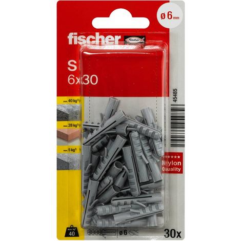 Fischer 045485 S 6 K NV Tassello 30 mm 1 KIT (1/5)