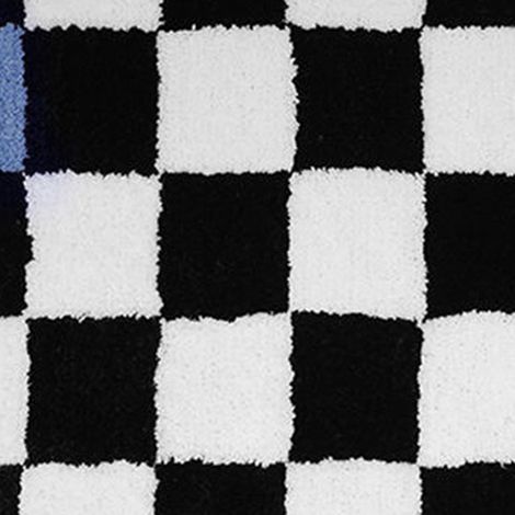Tapis de salon à damier noir et blanc, style français, antidérapant pour salle de bain, entrée, couloir, 40×60 cm, idéal pour chambre et cuisine (1/4)