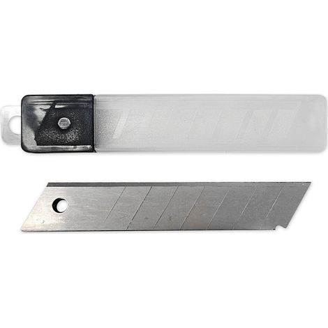 Oc-Pro – Lames sécables 18 mm – Lot de 10 lames – Coupe nette pour matériaux variés – Sections de 7 pour tranchant optimal