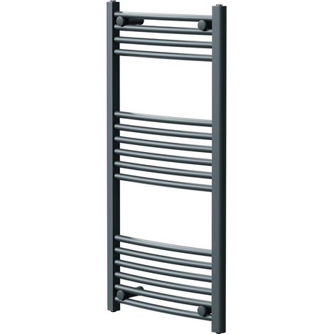 Marco Anthracite 1000mm x 500mm Curved Heated Towel Rail (1/5)