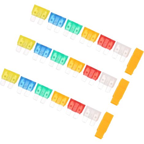 Assortiment de 121 fusibles automobiles 5A-30A avec boîte de rangement pratique