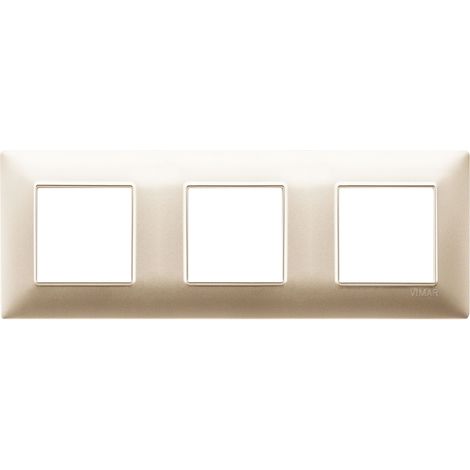 VIMAR - 14644.22 Plaque 6M (2+2+2) int71 champagne mat