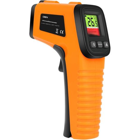 Thermometre Infrarouge -50 °C À 550 °C - Emissivité Réglable 0 1 À 1 0 - Cuisine Grillage Industrie - 1 Pièce (1/5)