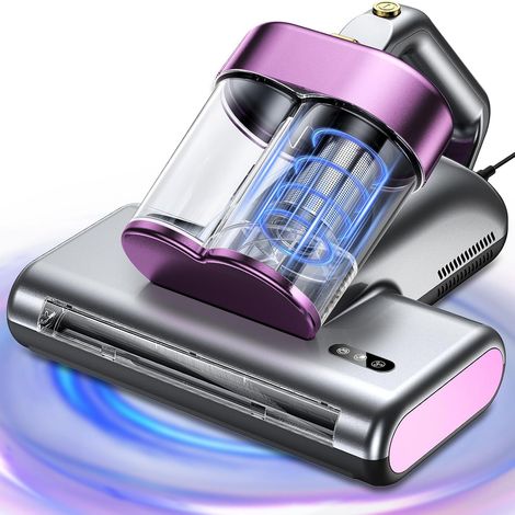 Aspirateur Anti Acariens,Aspirateur Matelas Anti Acariens avec Lumière UV-C Aspiration 16Kpa 500W Punaise de Lit Élimine 99,9% pour Allergiques (1/5)