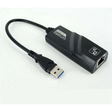 Adaptateur Ethernet USB, prise en charge automatique de la carte réseau MDIX USB3.0 Gigabit vers RJ45, carte réseau USB pour tablette PC externe (1/3)