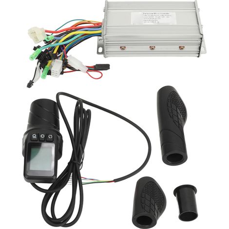 Contrôleur pour vélo/scooter électrique 36 V/48 V 500 W 28 A avec poignées d'accélérateur demi-tour 128DX (kit de contrôleur pour vélo électrique). (1/5)