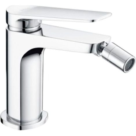 IMEX mezclador bide cromado en latón con cartucho cerámico Ø26 mm y set de 2 flexibles 3-8 para instalación segura modelo BDN047-2