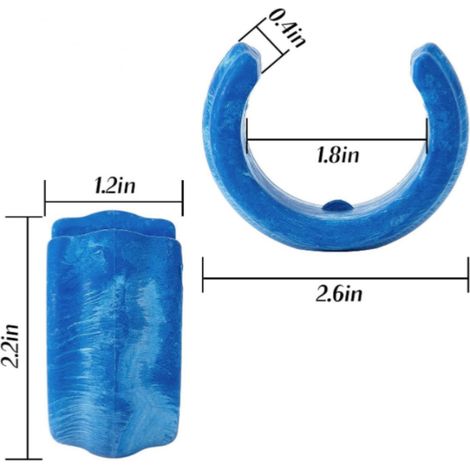 Contrepoids pour tuyau de piscine, contrepoids de type C pour tuyau de nettoyage de piscine, compatible avec Zodiac Baracuda W83247 X (1/4)