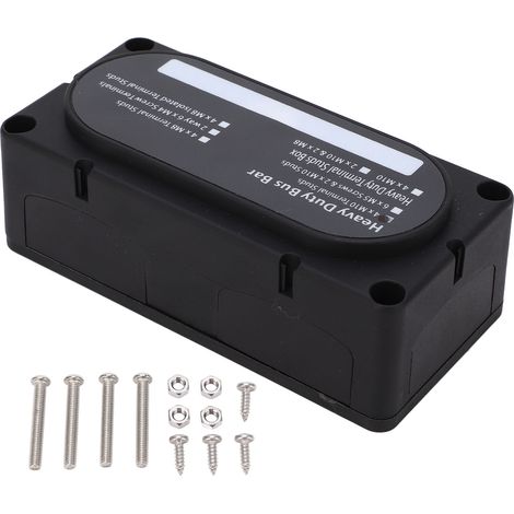 Elektrischer Verteilerkasten DC48V 300A, korrosionsbeständig und feuerfest, kompatibel mit 12V-48V für Autos, LKWs, Wohnmobile, Boote, Schiffe. (1/5)
