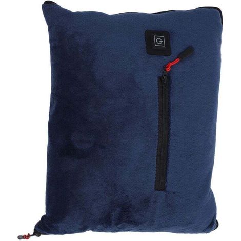 Enowelir Couverture Chauffante USB Rechargeable Température Réglable Chauffage Rapide Polyester Bleu pour Hiver (1/4)