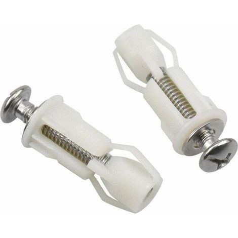 2pcs Toilet Seat Expansion Screws, Universal Toilet Seat Fixing Kit, Durable Replacement Parts (1/4)
