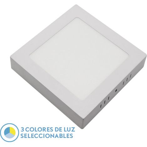 FABRILAMP Downlight Superf.gabro 24w 3000k-4000k-6500k White 2160lm 3x29x29 Cm (1/2)