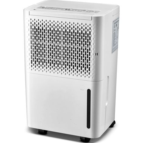 Déshumidificateur Portable 12L pour des pièces jusqu'à 120m³(20 m²),3 Modes, Affichage numérique, Capteur d'humidité, Arrêt automatique, Minuterie 24h pour la Salle de Bains,Chambre,Placard (1/5)