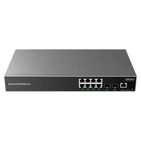 Grandstream GWN 7801P POE 8GE 2SFP manejable switch L2+