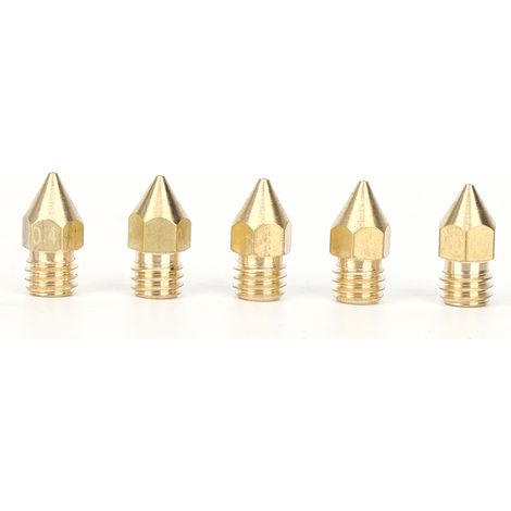 50 Stück/Set MK8 Spitzdüse aus Messing mit Beschriftung, 3D-Druckerzubehör, 13 x 6 mm (1/5)