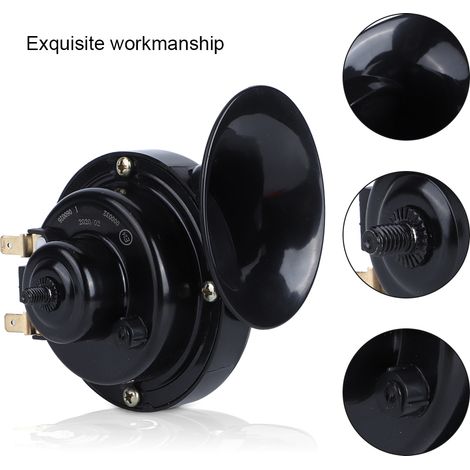 Avertisseur électrique 12V 110dB 510Hz pour moto, klaxon escargot puissant (1/5)