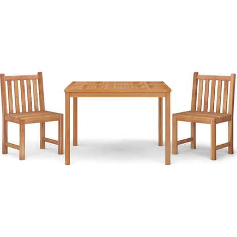 Maison Exclusive - Set da Pranzo per Giardino 3 pz in Legno Massello di Teak