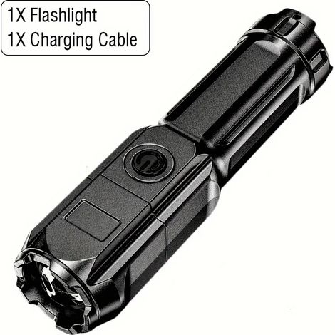Lampe torche UV portable - UV 395 nm - Zoom variable - ABS - 3 modes - Détection de fluorescence (1/5)