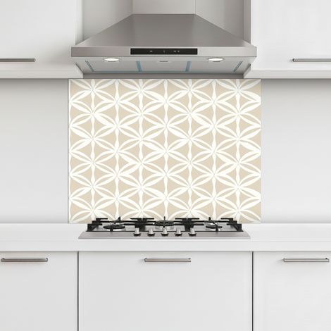 CRÉDENCE CUISINE Motif - Moderne - Beige 80x60 cm