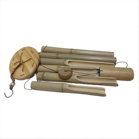Carillons éoliens en bambou, artisanat de carillons éoliens pour l'extérieur et l'obscurité (1/5)
