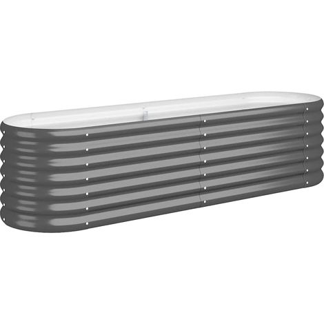 Maison Exclusive - Jardinera arriate acero galvanizado antracita (1/5)