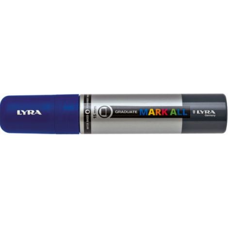 MARCADOR PERMANENTE MARK ALL AZUL OSCURO 15 MM LYRA GROOVE L6840050