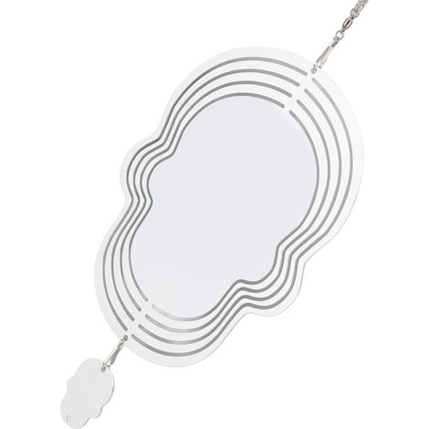 Carillon éolien blanc, simple et délicat, décoratif et résistant aux intempéries, pour lampe, arbre ou mur, motif crâne. (1/5)