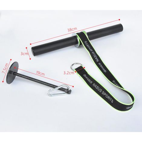 Rouleau de fitness pour avant-bras et poignets, appareil de musculation pour les bras, outils d'entraînement pour renforcer les muscles des avant-bras et des poignets, corde d'haltères avec support. (1/5)