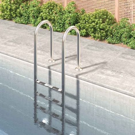 vidaXL Escalera para piscina acero inoxidable 304 54x38x184,5 cm (1/5)
