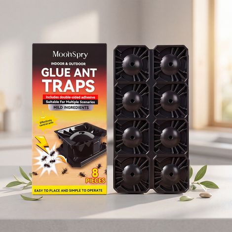 Ant bait station, suitable for everyday home use, corner repelling ants and insects, indoor and outdoor applications -- 8 PIECES (1/5)