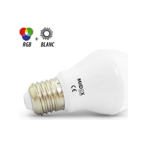 Ampoule LED E27 Bulb 6W RGB CCT Miidex Lighting® (1/2)