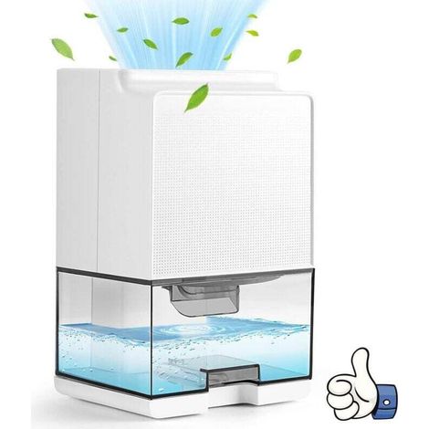 Luftentfeuchter 1000M, Luftentfeuchter mit automatischer Abschaltung und LED-Beleuchtung, automatischer Abtaufunktion, leiser elektrischer Luftentfeuchter, für Küche, Schlafzimmer, Badezimmer, Büro