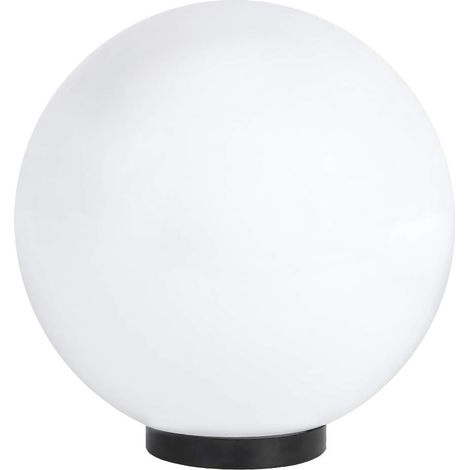 Globe Lampe Ø 30 cm Balle 230 Volts Außen IP44 E27 Éclairage Décoratif Extérieur Avec Plaque de Base Pour Jardin Et Terrasse Blanc