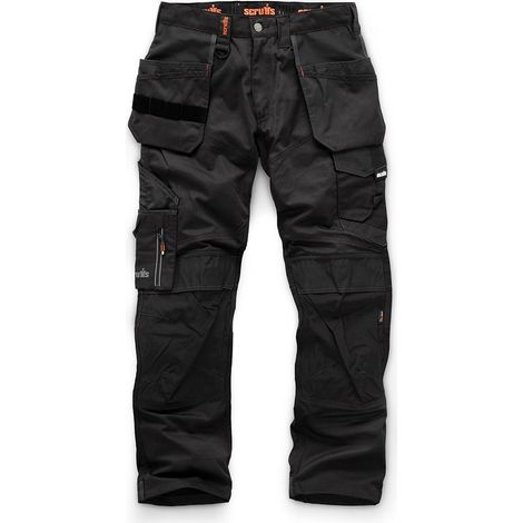 1  Pantalon Trade Noir Avec Poches-étuis - Taille 38 R - Scruffs (1/3)