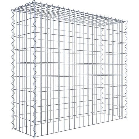 Gabiondeco - Gabion - Element de prolongation en hauteur 100 cm x 90 cm x 30 cm (L x H x P). maille 5 x 10 cm. Spirale. Attention : il manque une grille - Made in Ger... (1/5)
